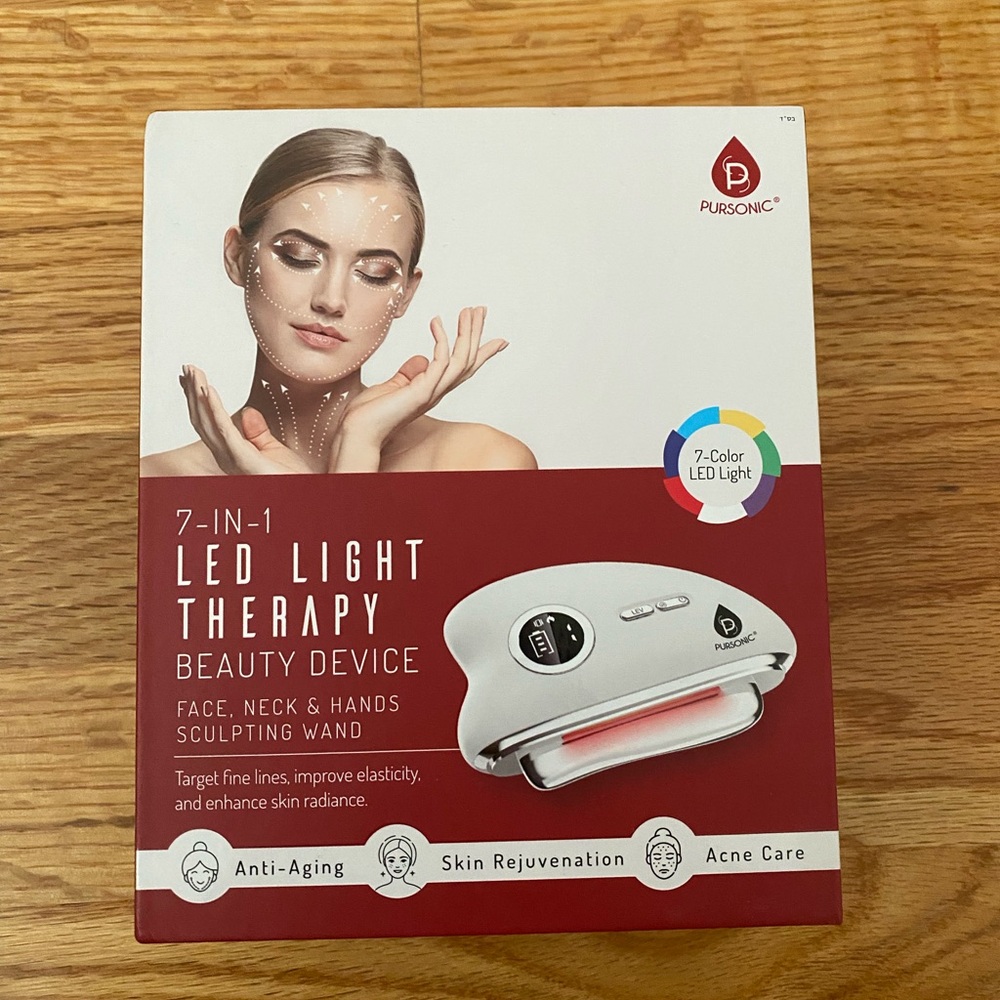 Pursonic 7-in-1 LED Light Therapy Beauty Device